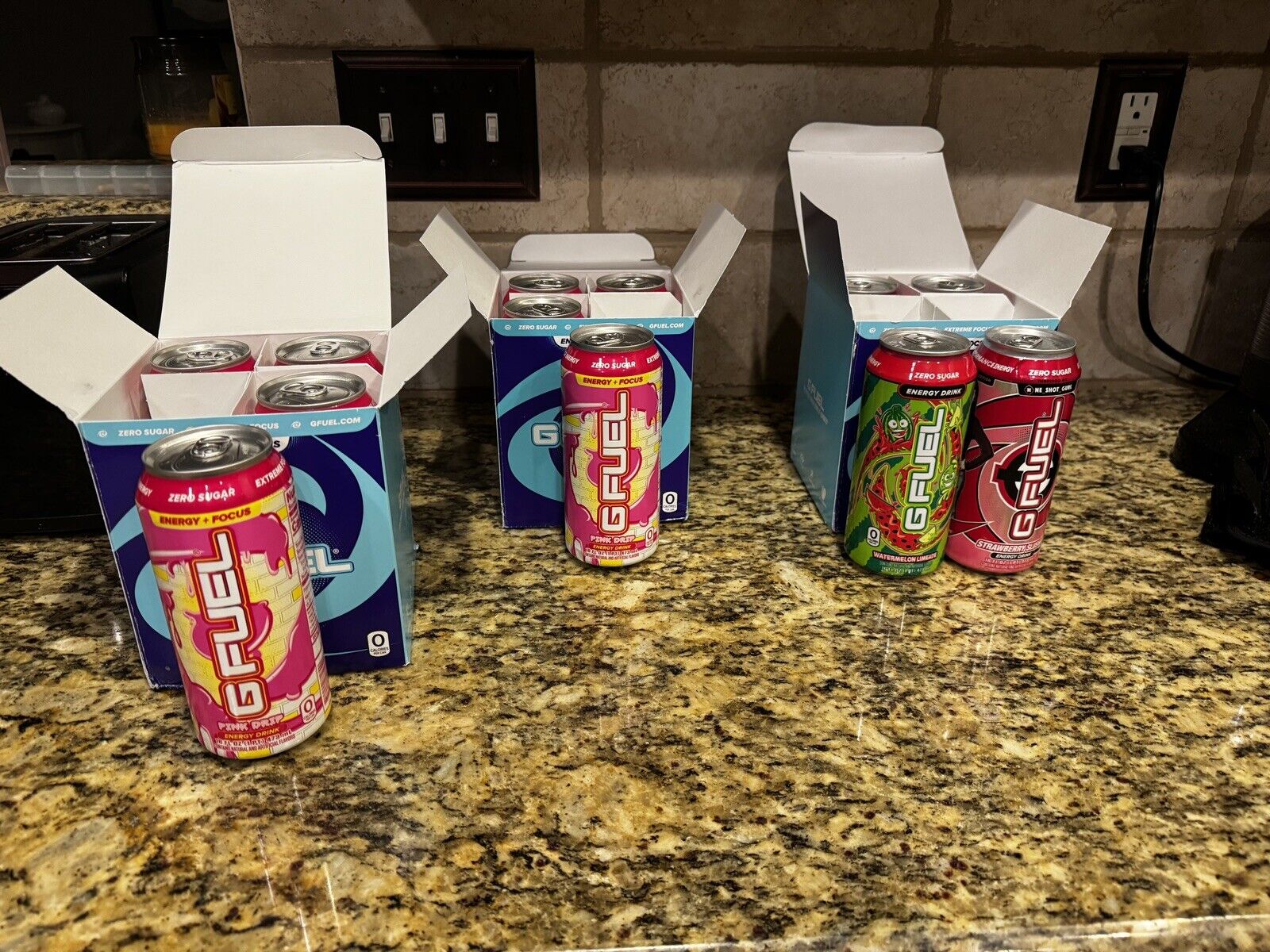G fuel cans Of 4. Multiple Flavors To Choose From Read Description For Info