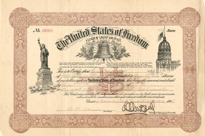 United States of Freedom - U. S. Treasury Bonds, etc.