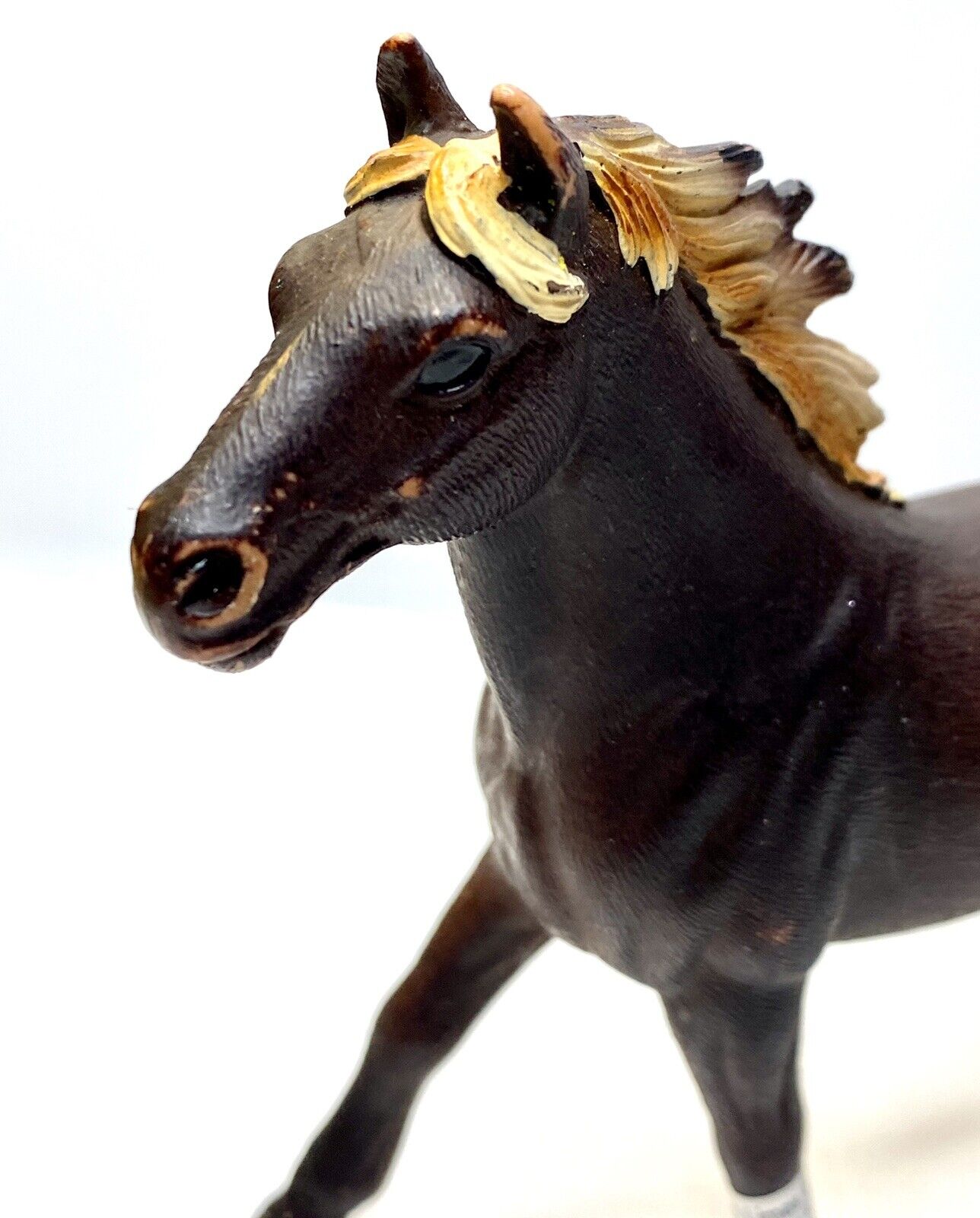 Schleich Running Mustang Stallion Horse Animal Figure #73527 AM Limes 69 4” tall