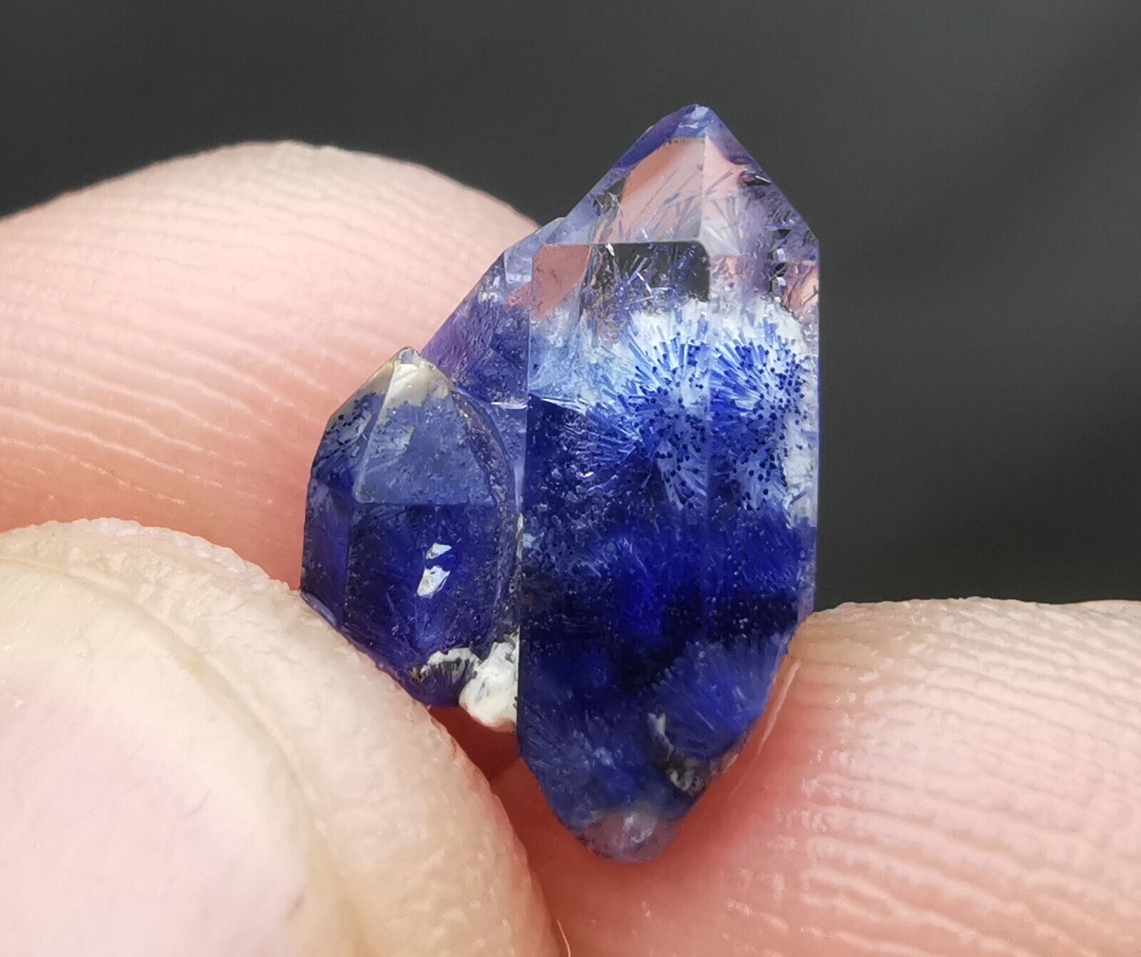 3ct Very Rare NATURAL Clear Beautiful Blue Dumortierite Crystal Specimen