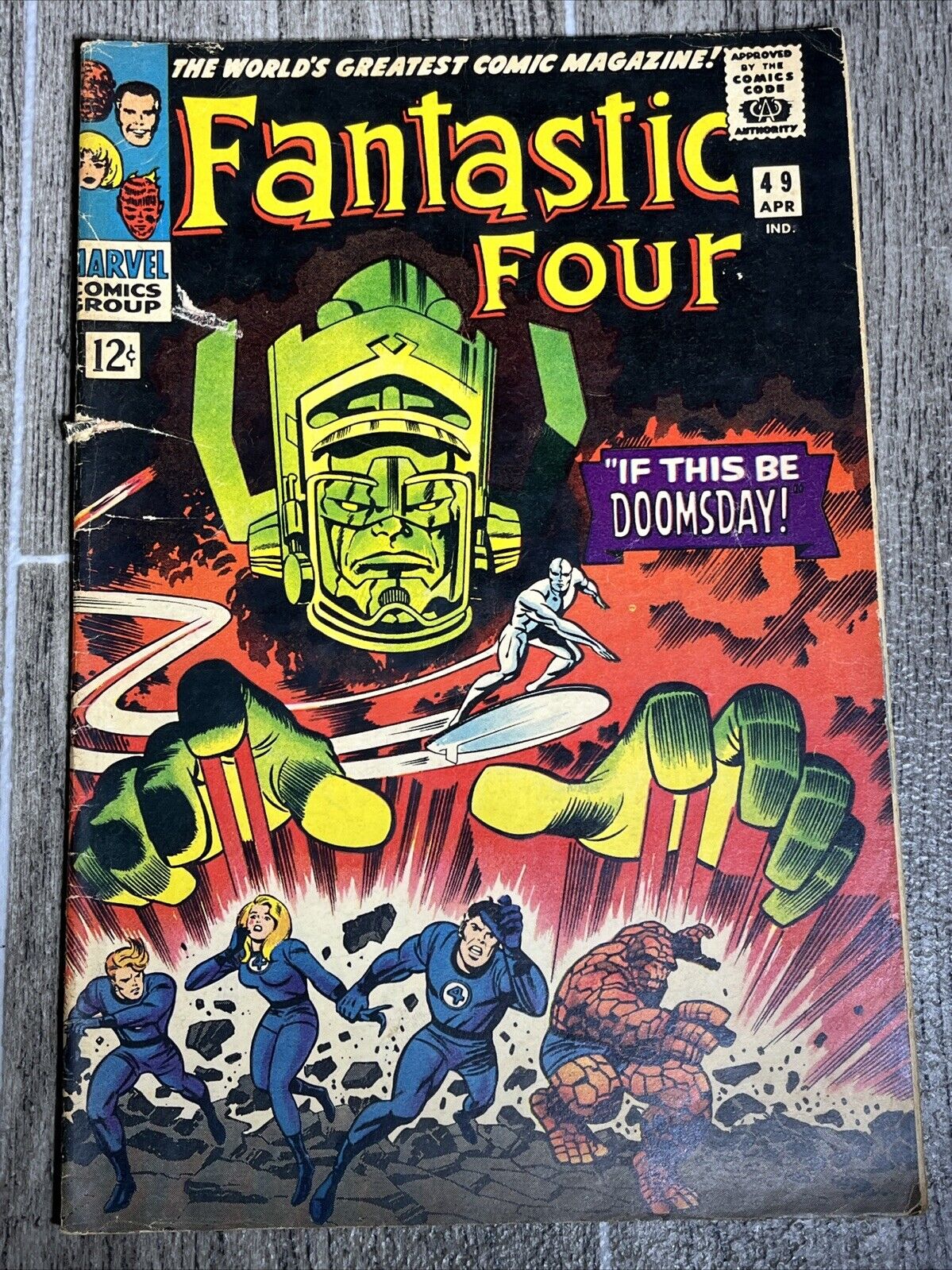  FANTASTIC FOUR #49 1966 1st Full Appearance Galactus 2nd Silver Surfer Rare