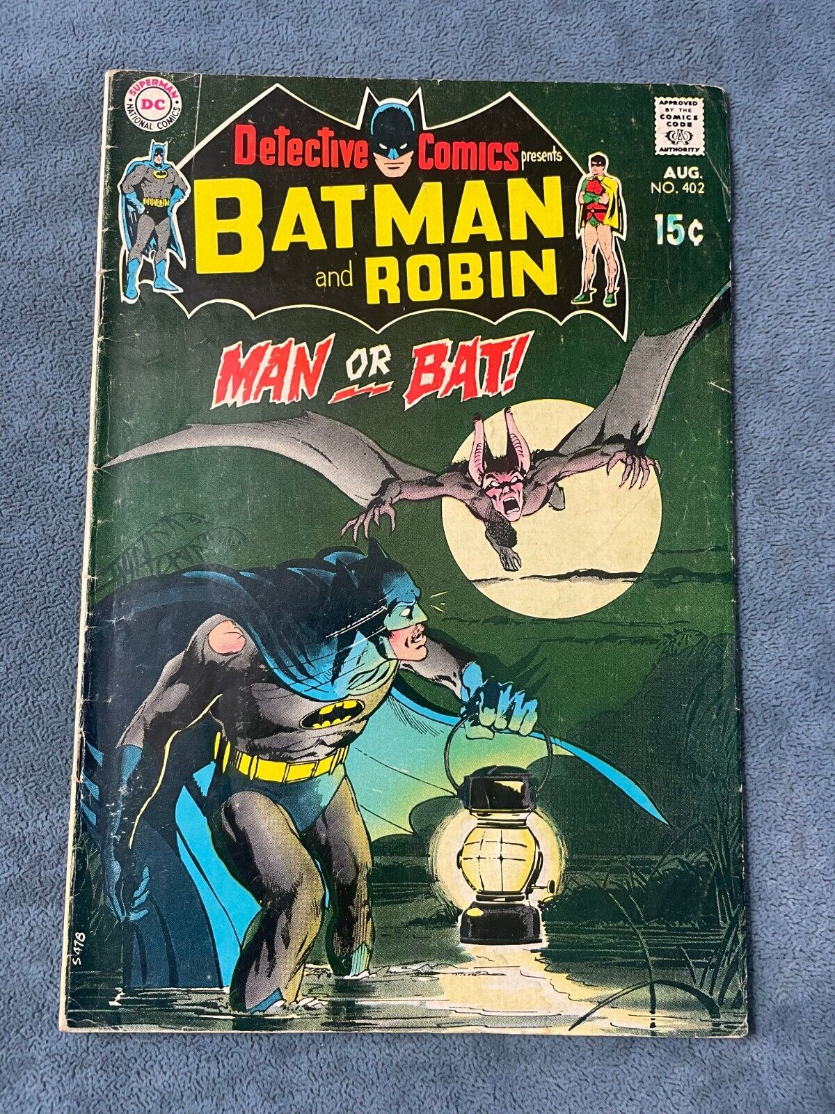 Detective Comics #402 1970 DC Comic Book Robin Neal Adams Cover GD/VG