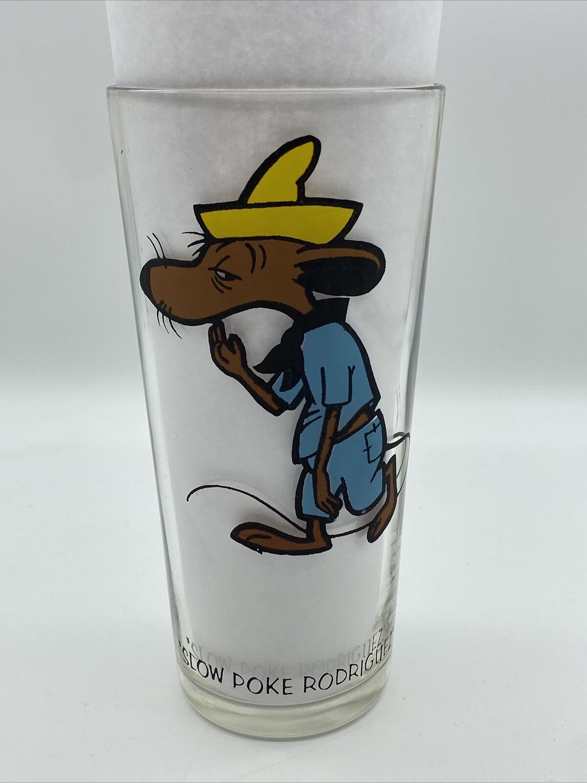 1973 Vintage Slow Poke Rodriguez Pepsi Collector Glass Looney Tunes Warner Bros