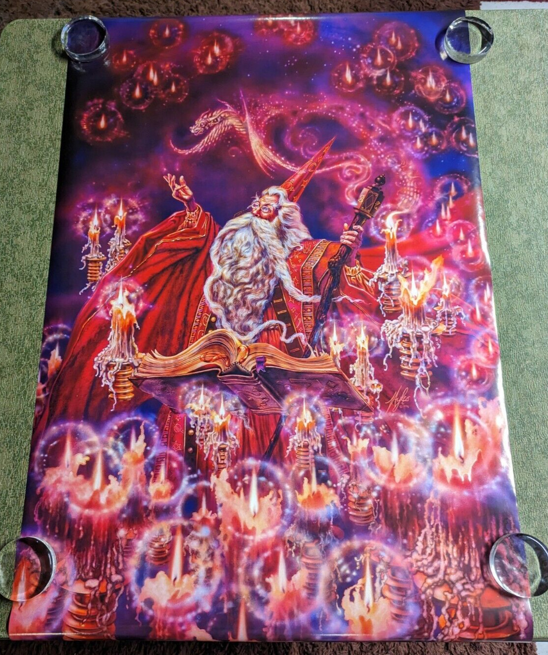 Vintage Scarlett Wizard 1996 Myles Pinkney USA Poster