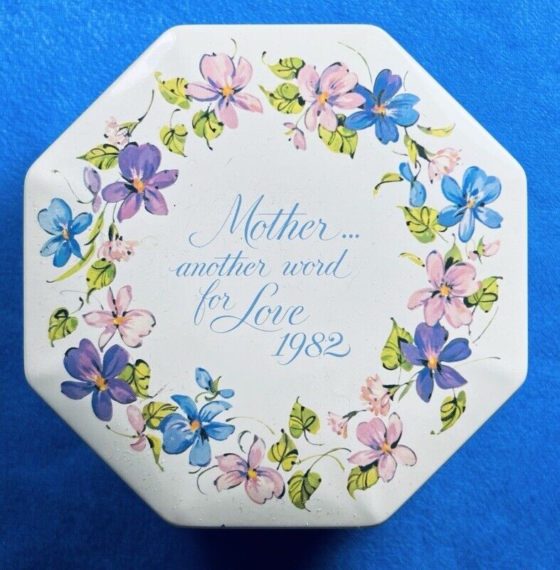 Vintage 80s Avon MOTHERS DAY 1982 Canister Tin Made In England