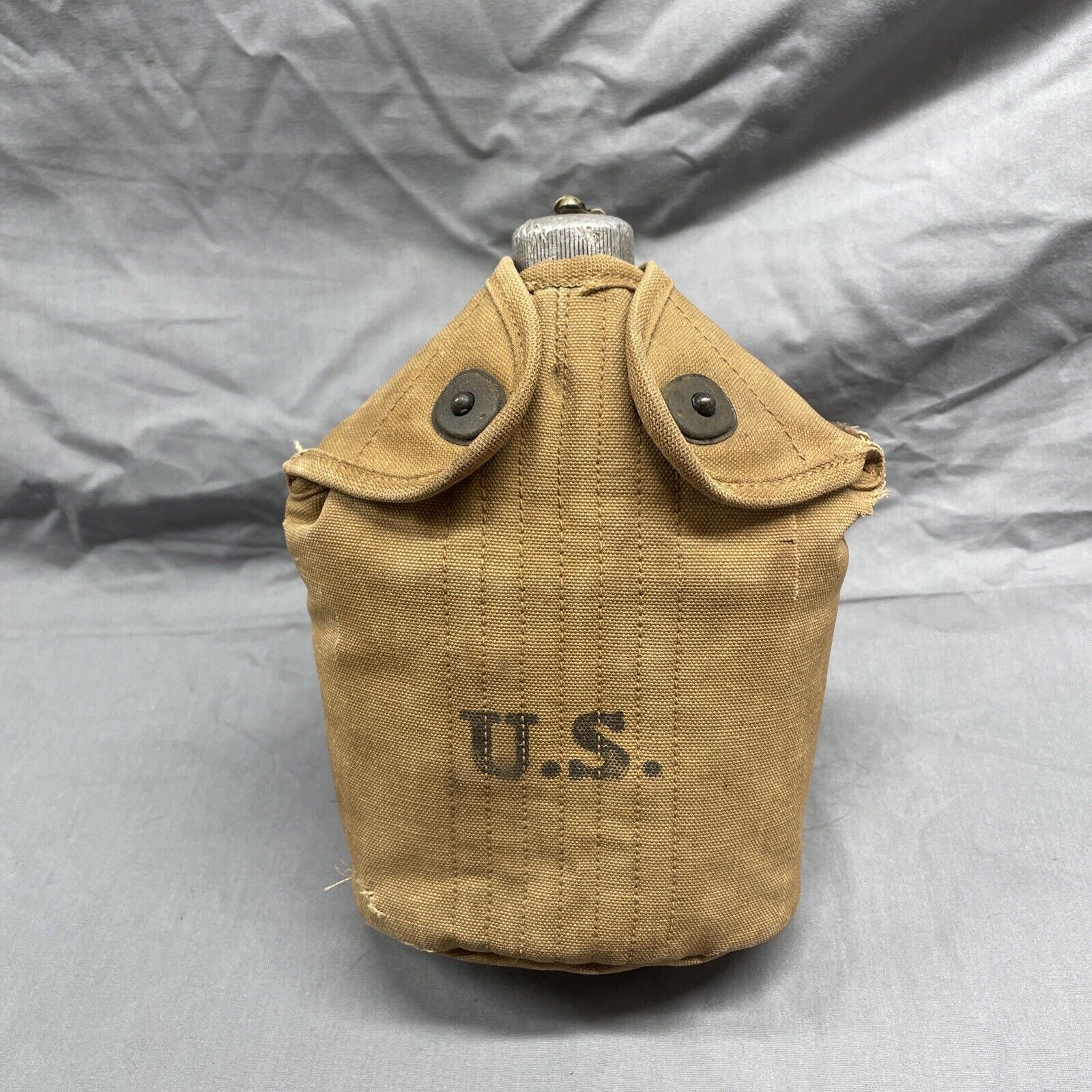 WWI US Army 1918 Canteen With 1918 Dated Cover
