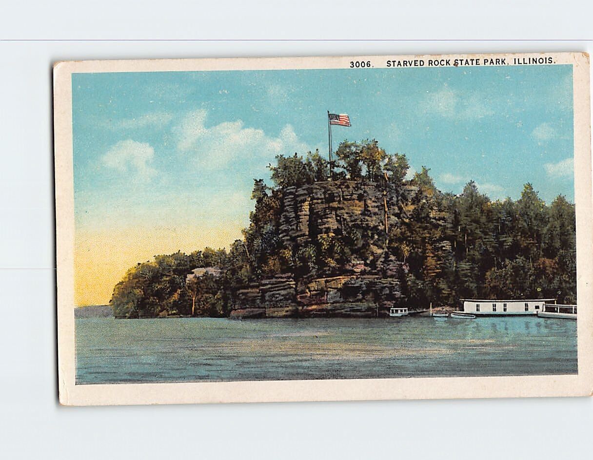 Postcard Starved Rock State Park Illinois USA