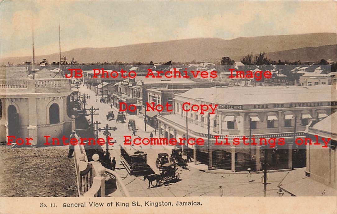 Jamaica, Kingston, King Street, General View, Trolley