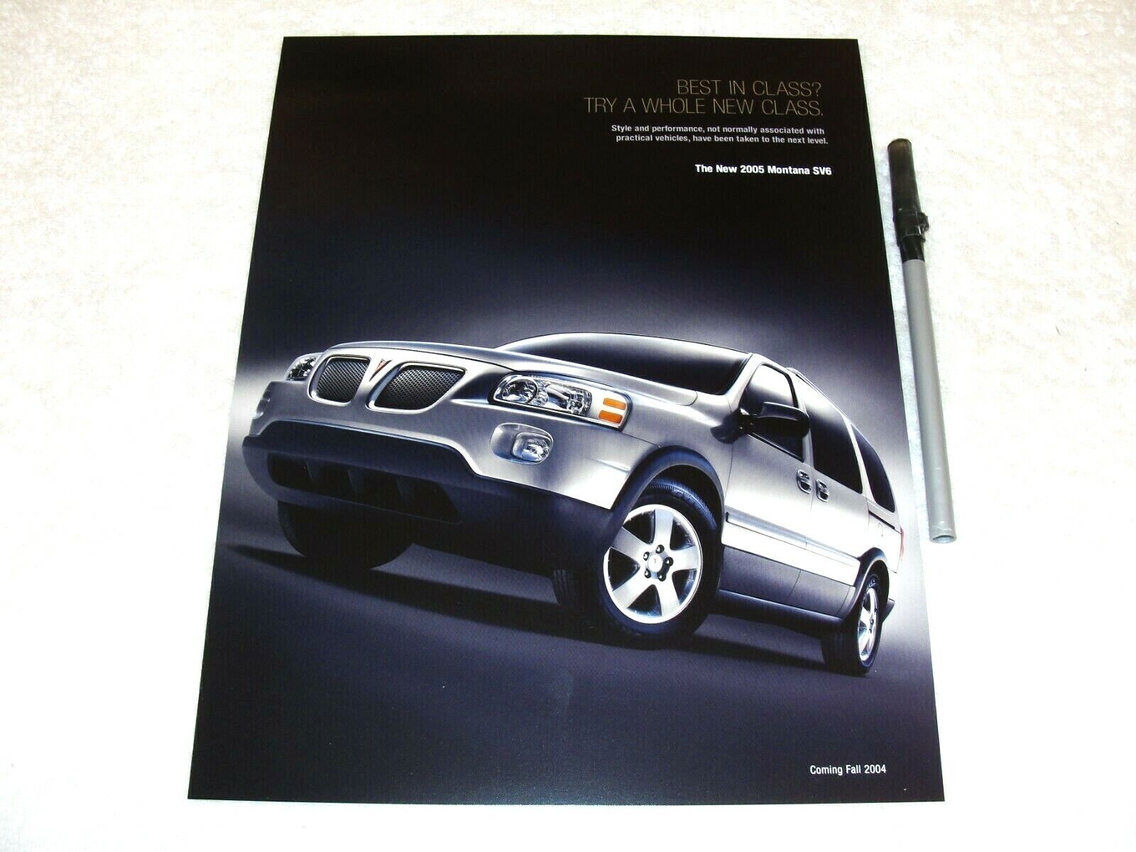 2005 Pontiac Montana SV6 - Dealership Brochure/Folding Flyer, Nice Condition