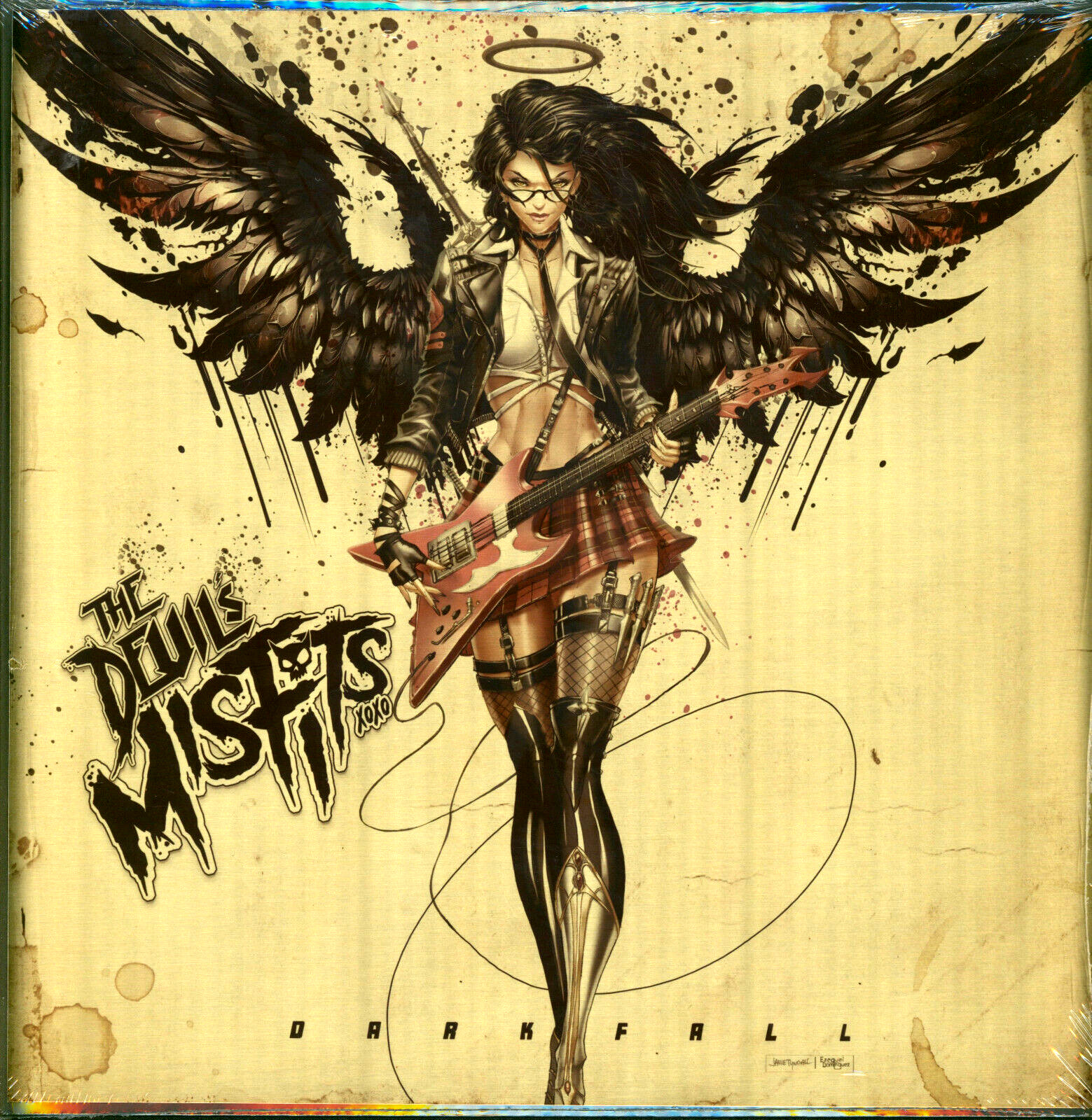 The Devil’s Misfit's Jamie Tyndall Darkfall Gold Metal Album Cover Sealed