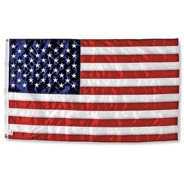 3 PACK USA 3x5 AMERICAN FLAG 50,000 STITCH EMBROIDERED NYLON US Stars & Stripes