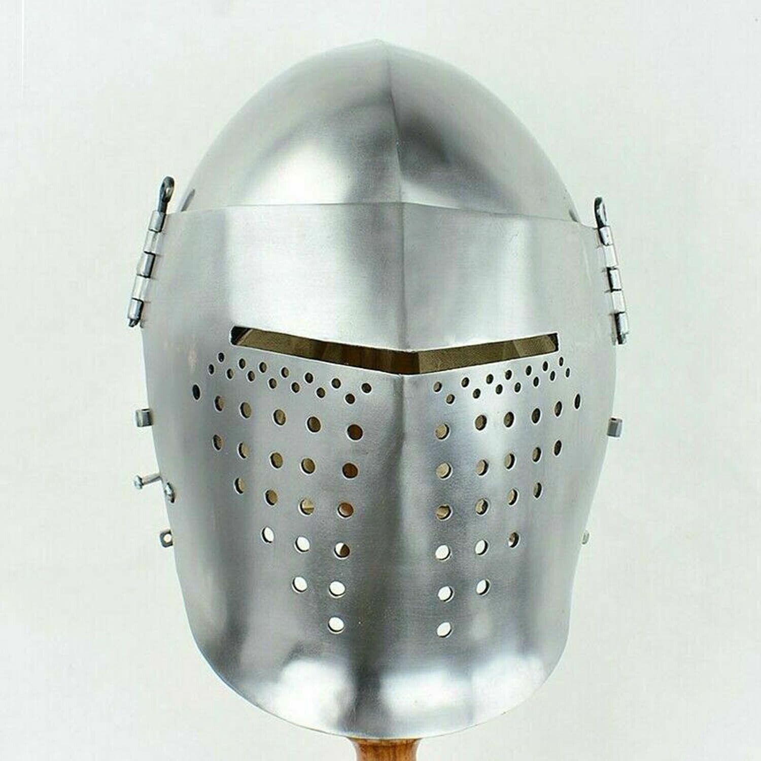 Medieval Visor Close Helmet knight helmet battle ready steel used viking helmet