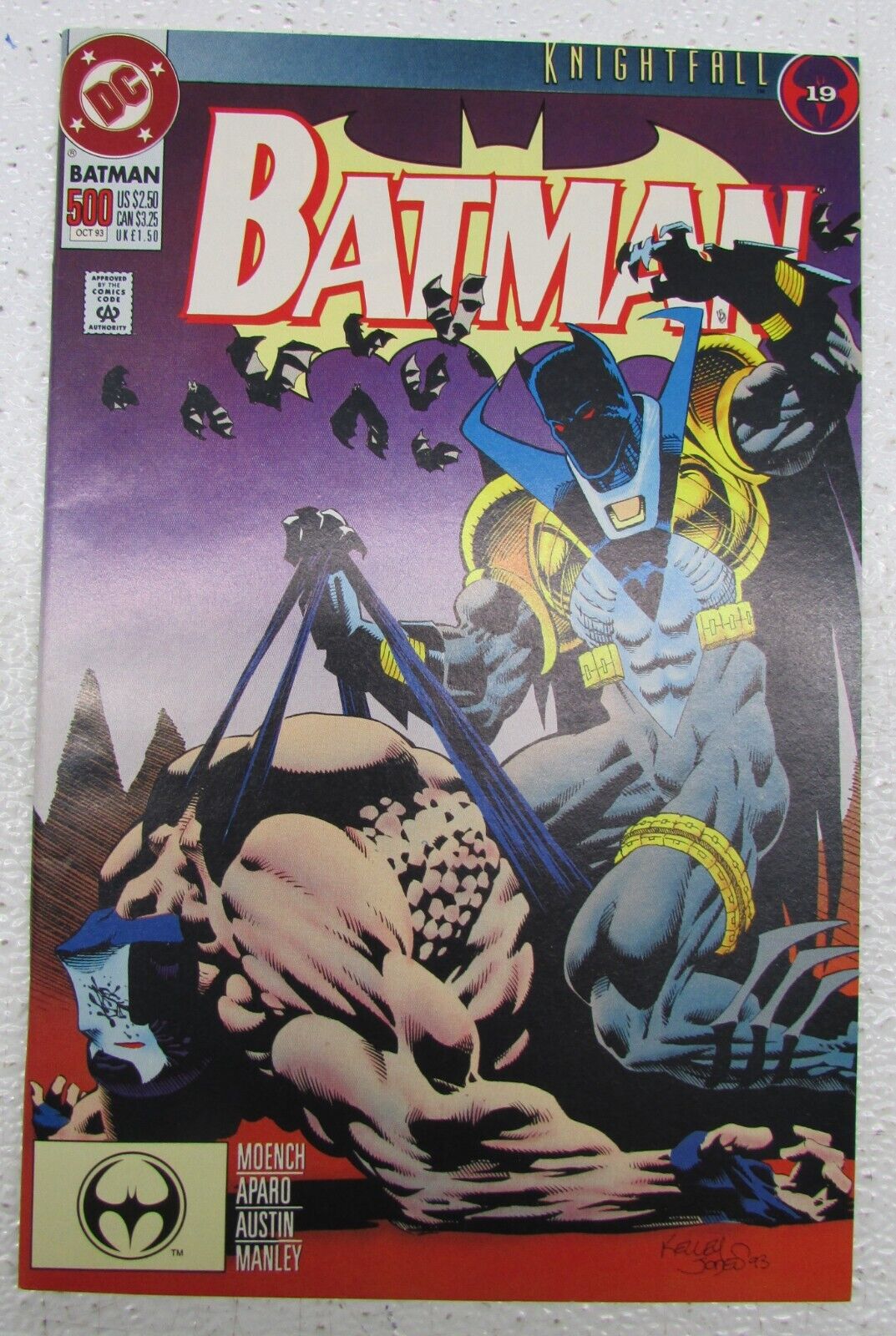 DC COMIC BOOK BATMAN KNIGHTFALL 19 #500 OCT 1993