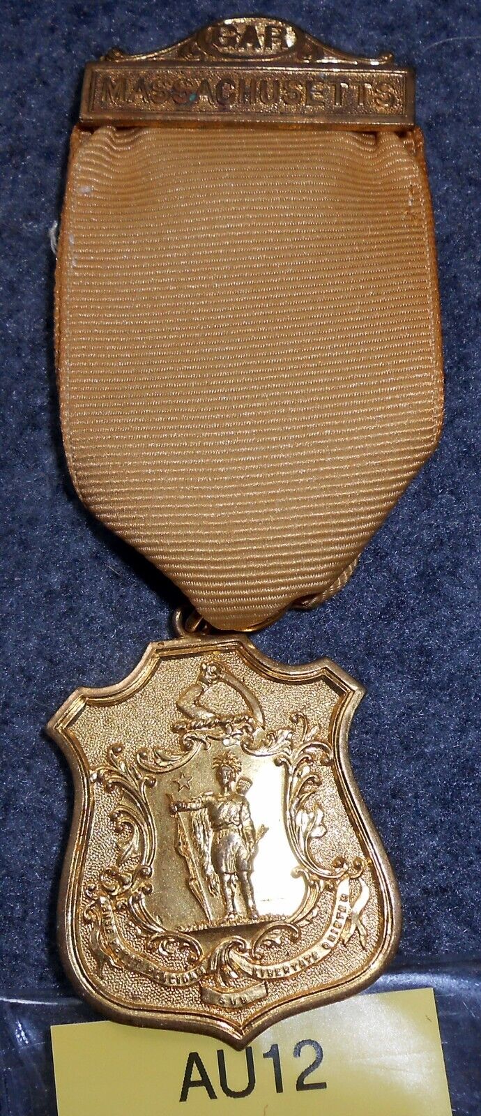 AU12  G.A.R. Medal 1892 department of Massachusetts
