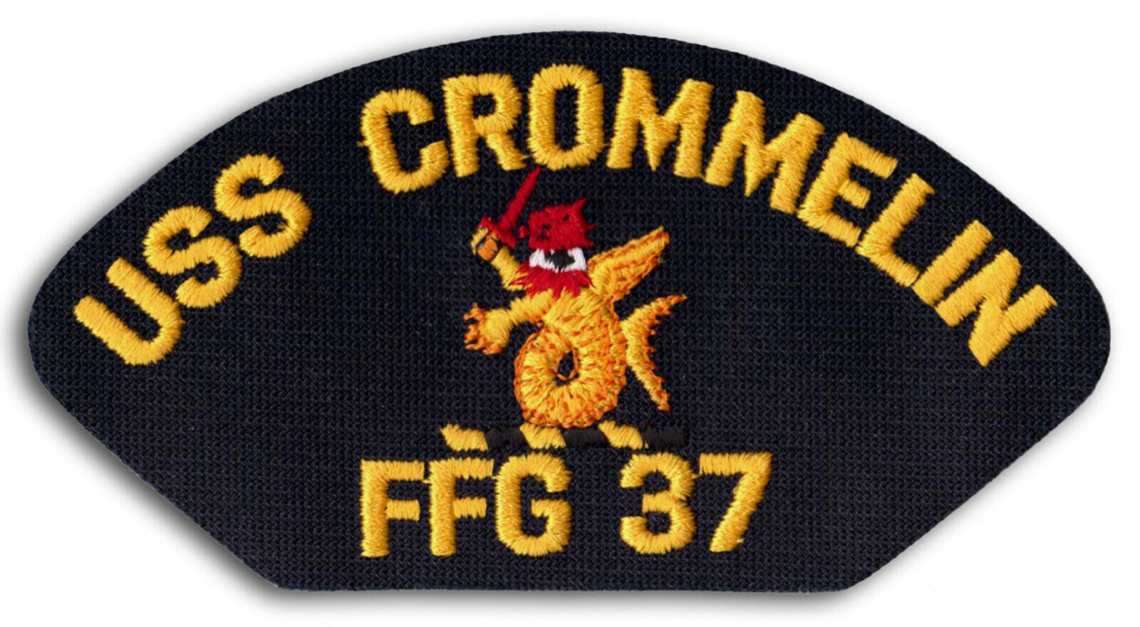 US Navy FFG-37 USS Crommelin Guided Missile Frigate Cap Patch Iron-On