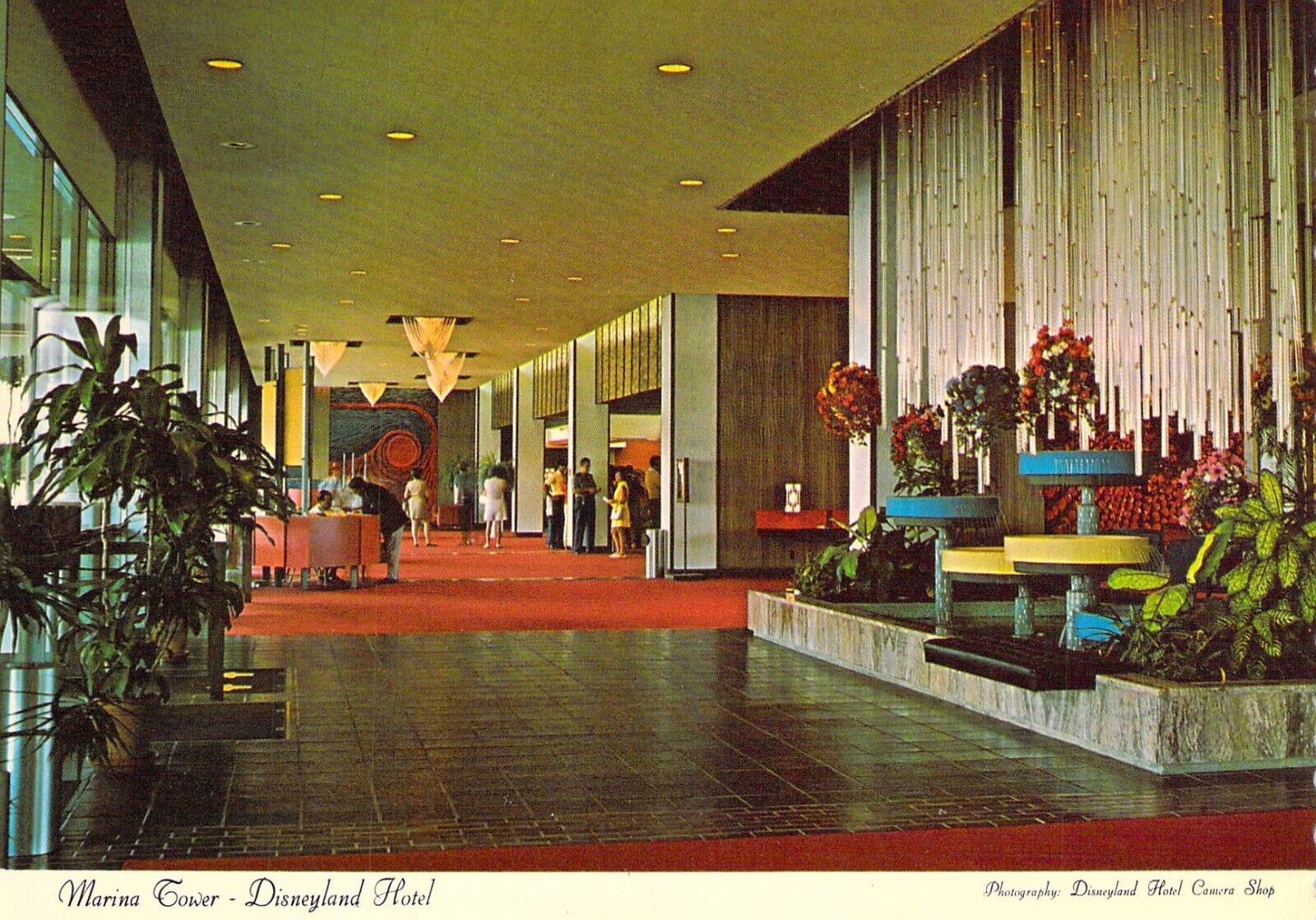 1970 CA Disneyland Hotel Marina Tower Interior 68412-c Interio 4x6 postcard CT29