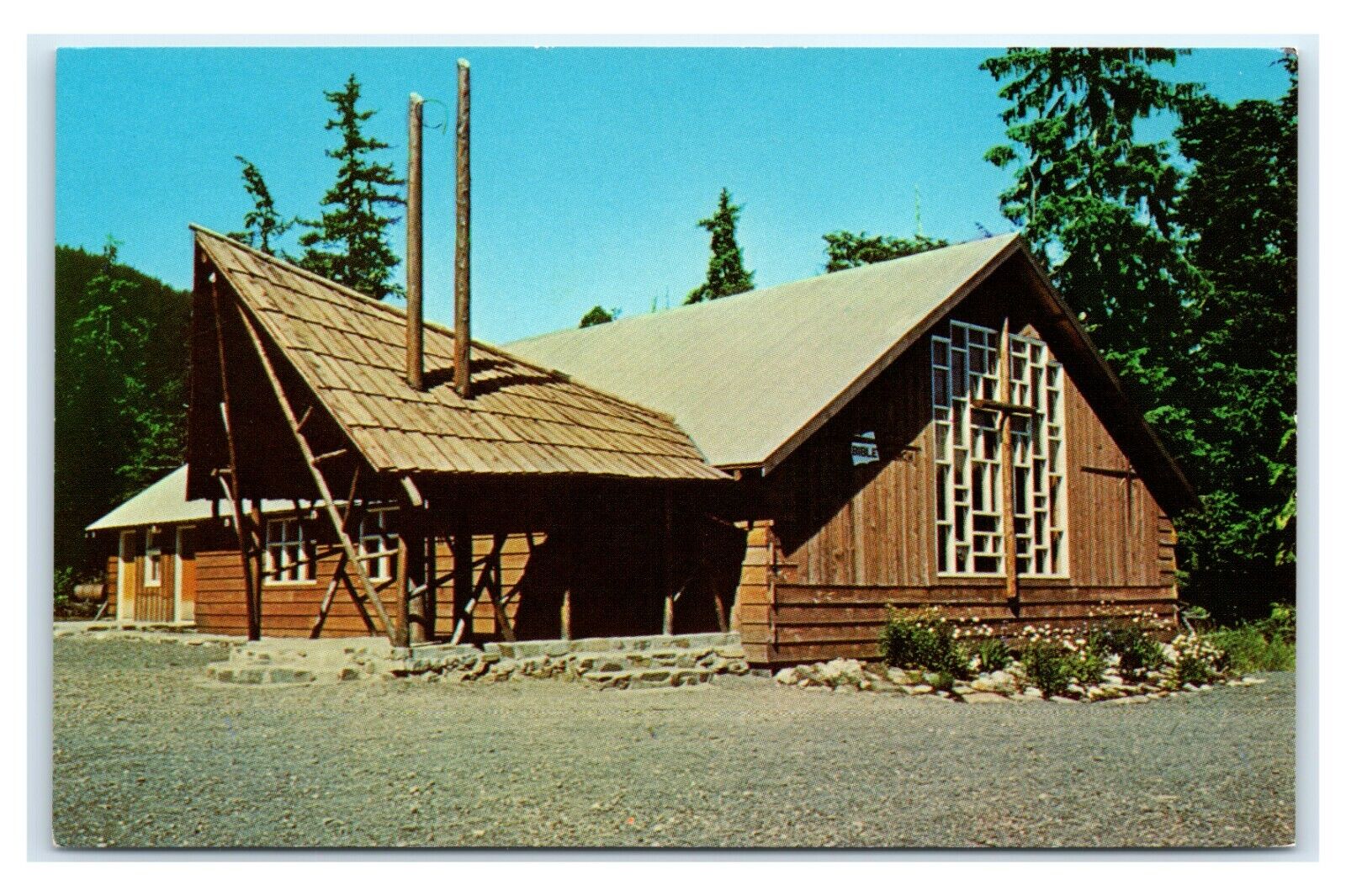 Postcard Auk Bay Bible Church, Auk Bay, Alaska D102