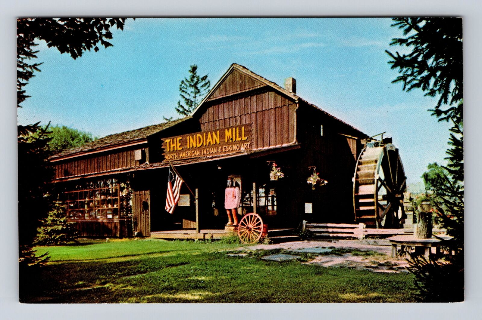 Peninsula OH-Ohio, The Indian Mill, Advertising, Vintage Souvenir Postcard