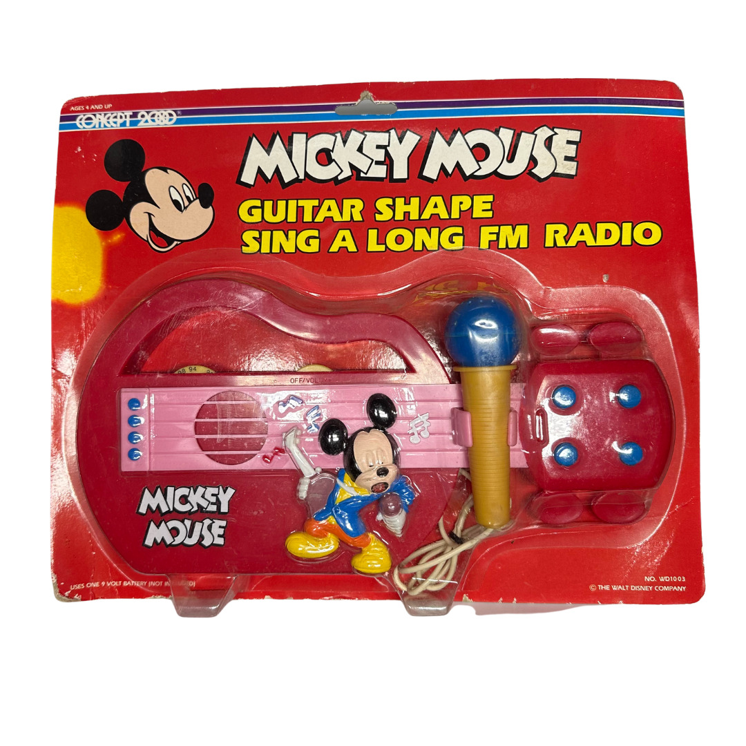 Mickey Tronics Sing A Long FM Radio Guitar Toy (Vintage - 1980)