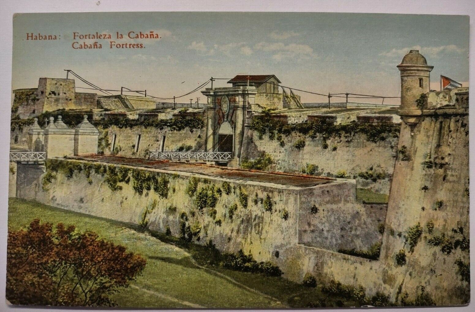 Habana Cuba Cabana Fortress Divided Back Postcard Unposted Fortaleza