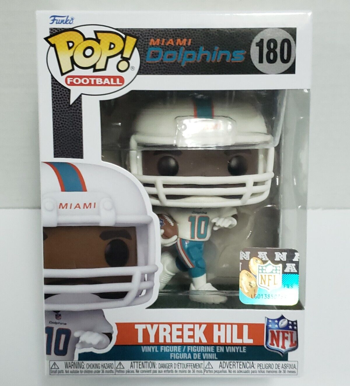 TYREEK HILL - Miami Dolphins - Funko Pop NFL #180 Collectible Vinyl Figure NEW