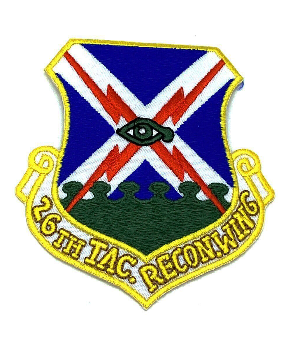 26th Tactical Reconnaissance Wing Patch – Plastic Backing, 3.5\