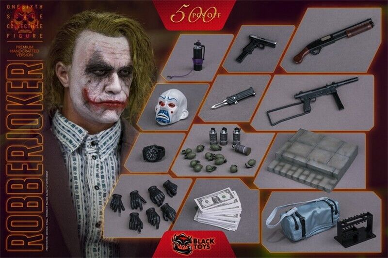 Black Toys--ROBBER JOKER BT100 1/6th Collectible Figure New Fashion Toy In Stock