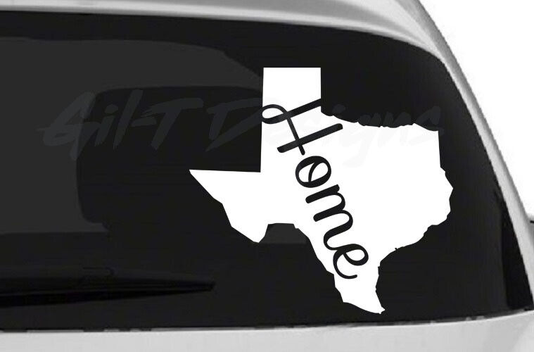 Texas Home Vinyl Decal Sticker, Austin, Houston, Dallas, USA, San Antonio, State