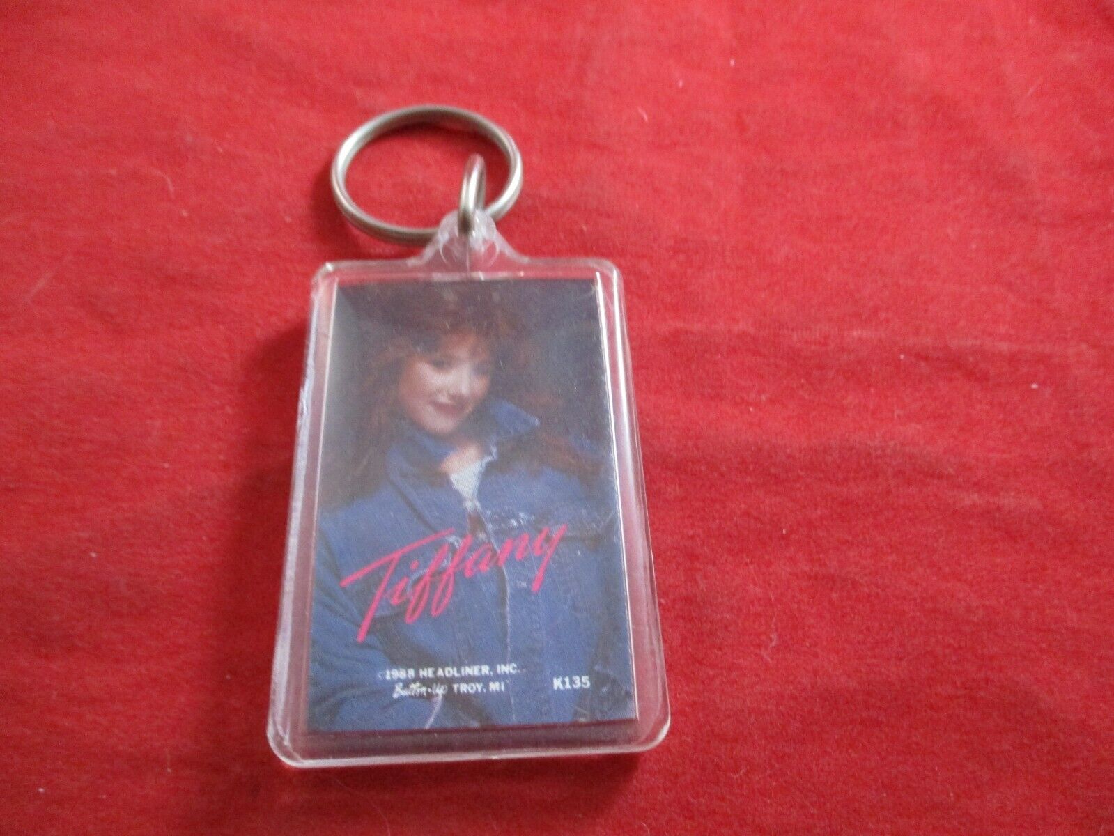 Tiffany Musician Music Singer 1988 Retro Promo Plastic Keychain