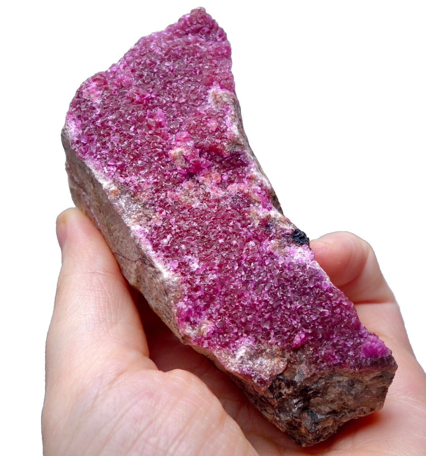 258g Stunning Hot Pink Cobaltoan Calcite w/ Dendritic Inclusions Congo AAA Grade