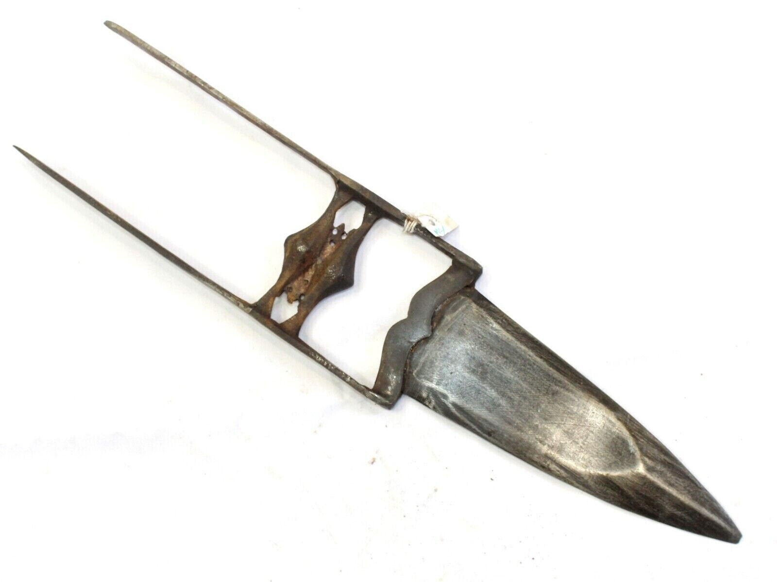Antique Old Katar Tiger Knife Khanjar Dagger New Damascus Steel Blade India F855