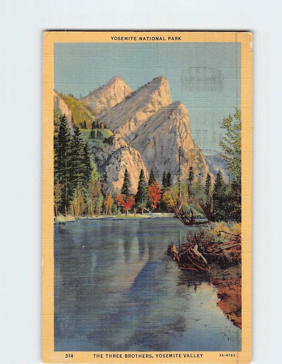 Postcard The Three Brothers Yosemite Valley Yosemite National Park CA USA
