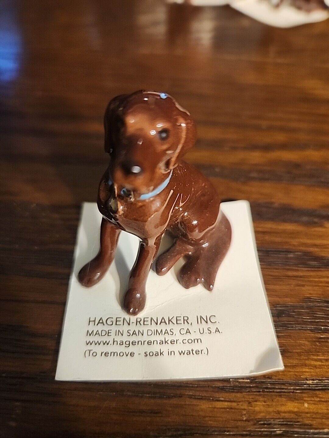 Retired Hagen Renaker Chocolate Lab Labrador Dog