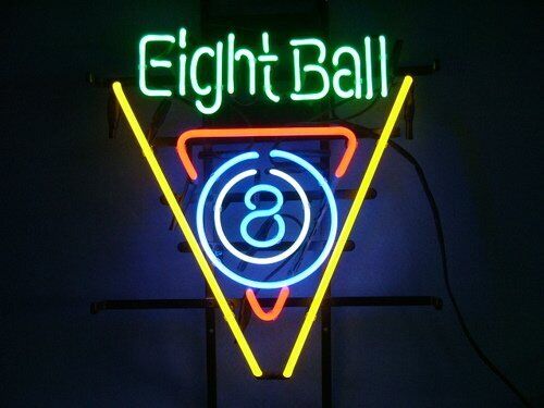 8 Eight Ball Billiards Neon Light Sign 24\
