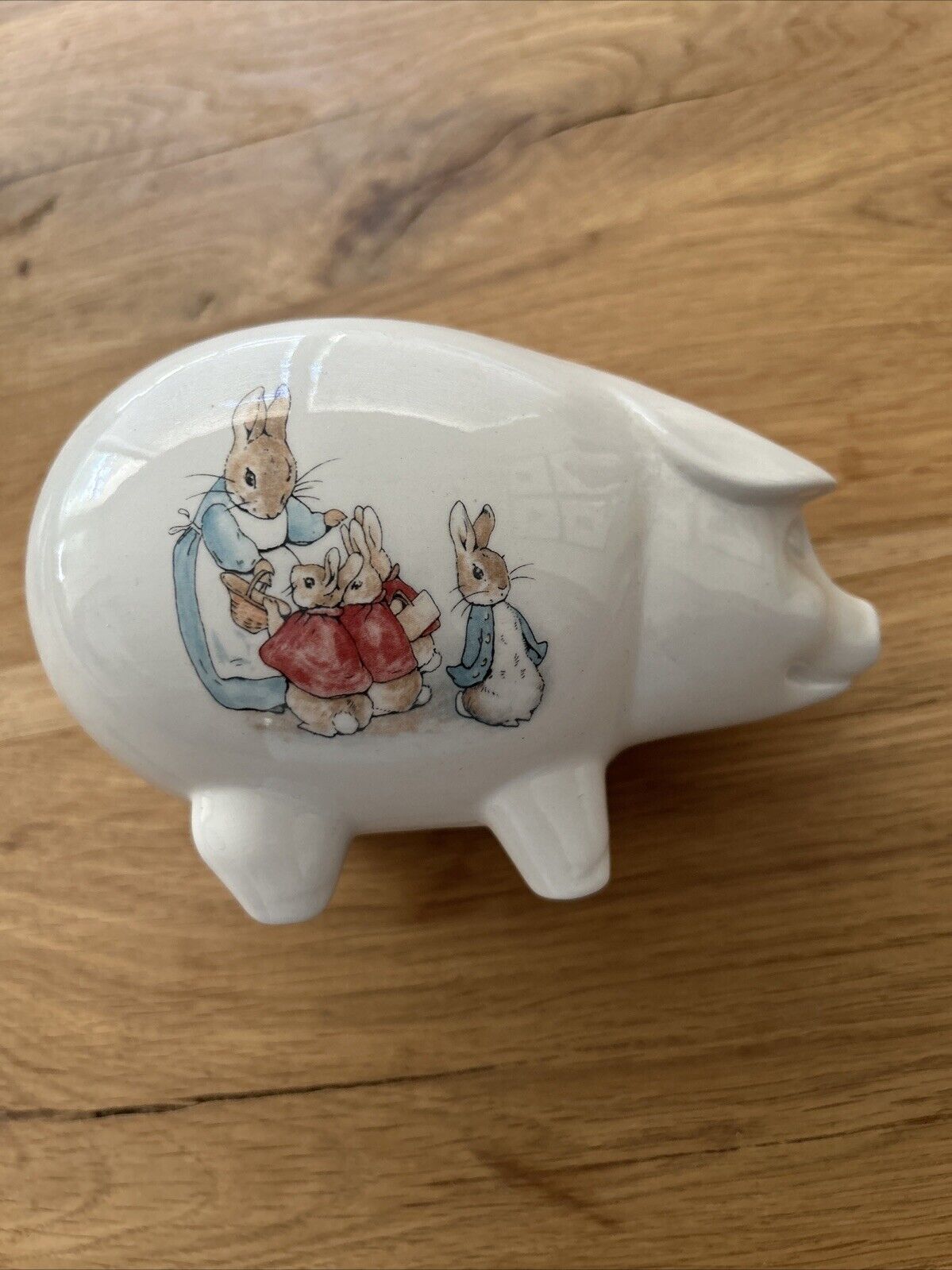 Wedgwood Beatrix Potter Peter Rabbit Pig Bank NO Stopper EXC