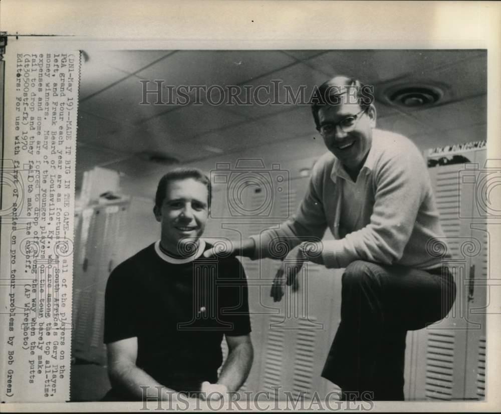 1970 Press Photo Professional golfers Frank Beard & Gary Player - pis18207