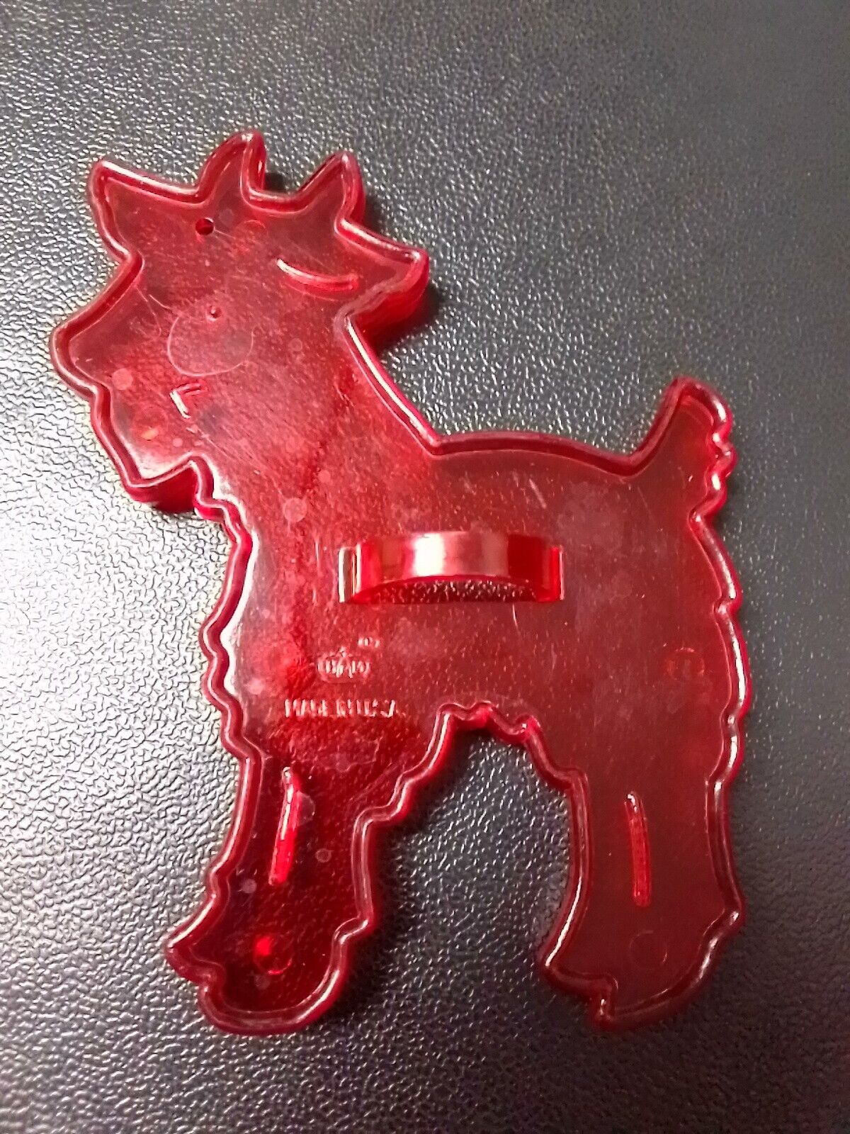 Vintage Billy Goat Cookie Cutter USA Red Plastic