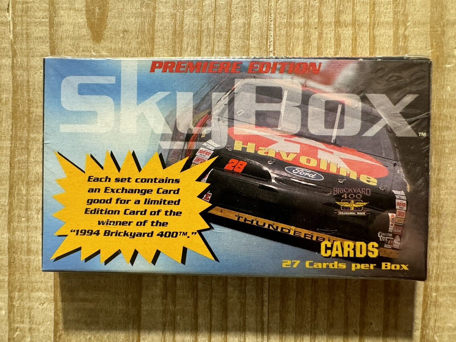 1994 NASCAR Skybox Premiere Edition Brickyard 400 Set of 27 Cards Factory Sealed