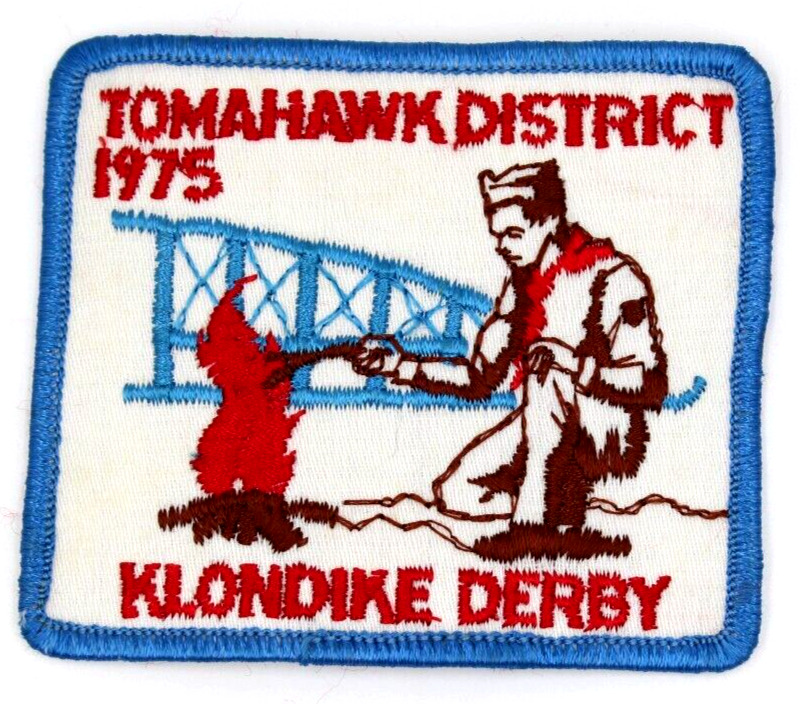 1975 Klondike Derby Tomahawk District Sinnissippi Council Patch Wisconsin BSA WI