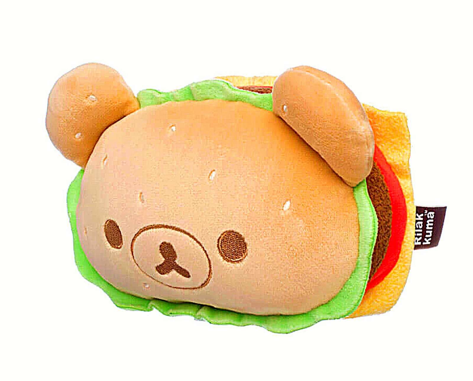 San-X Rilakkuma Original Burger Plush Novelty Stuffed Soft Toy Cheeseburger Bear