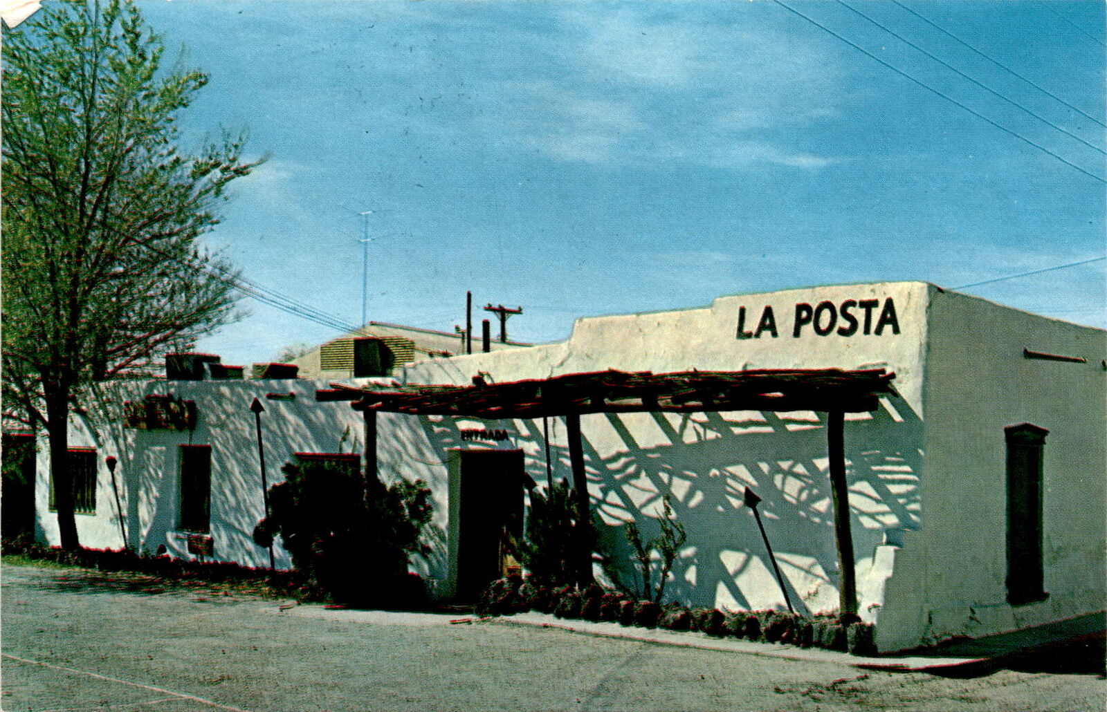 Mesilla, New Mexico, La Posta, Butterfield Trail, stagecoach station Postcard