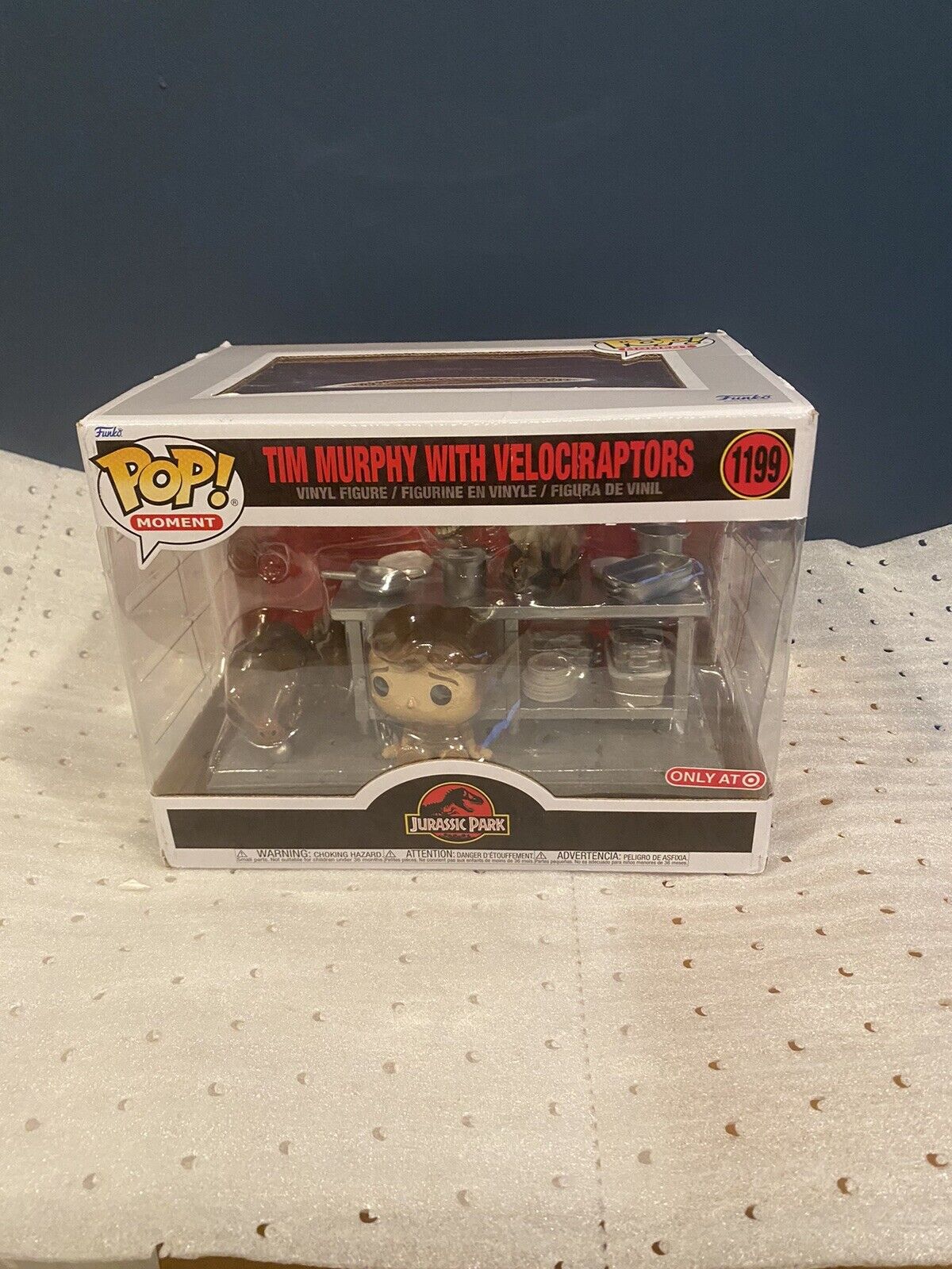 New Funko Pop Moments Jurassic Park Tim Murphy with Velociraptors Target Excl