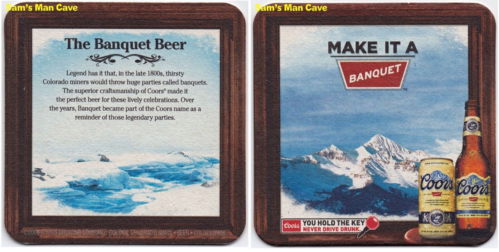 Coors The Banquet Beer Coaster