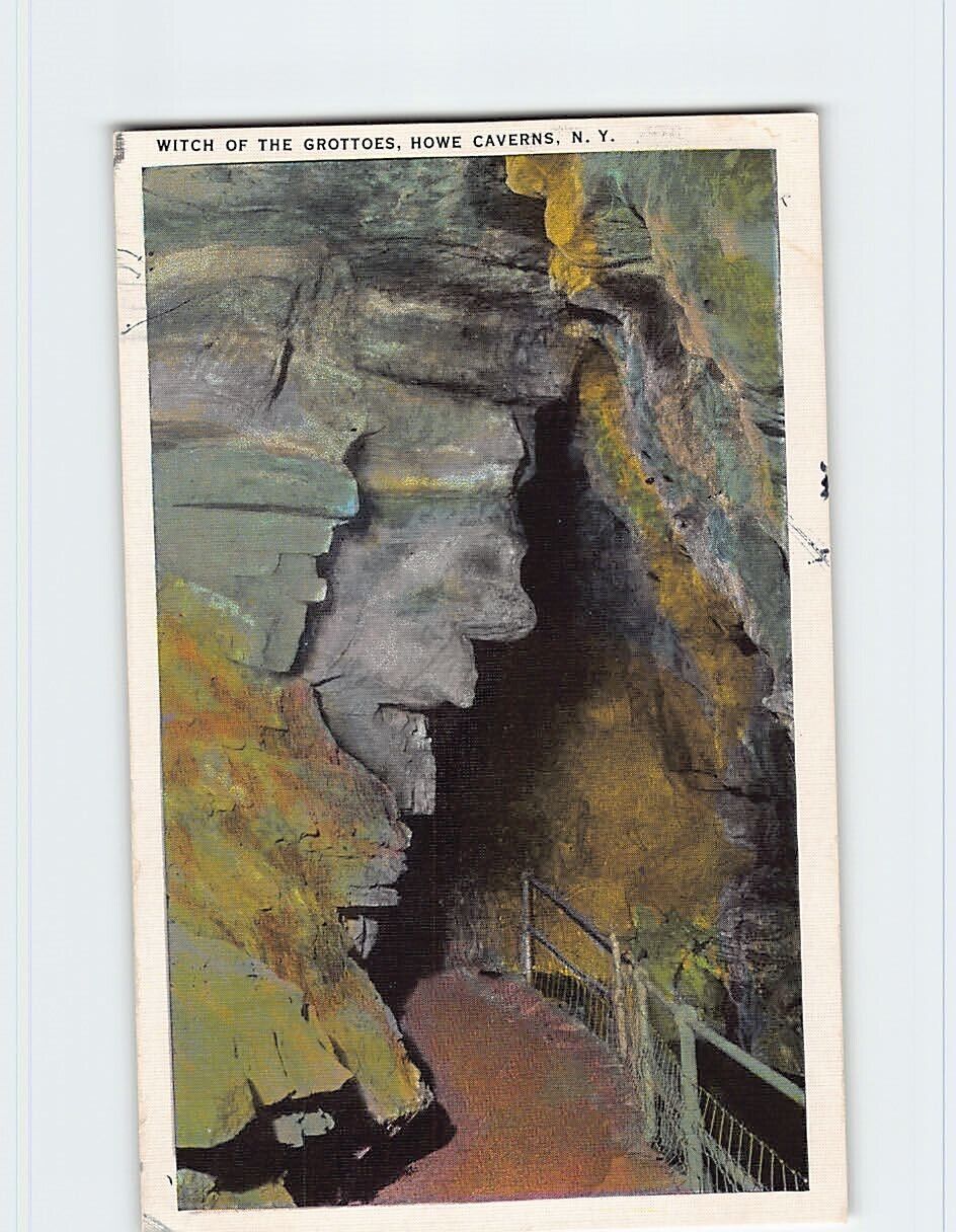Postcard Witch Of The Grottoes, Howe Caverns, Howes Cave, New York