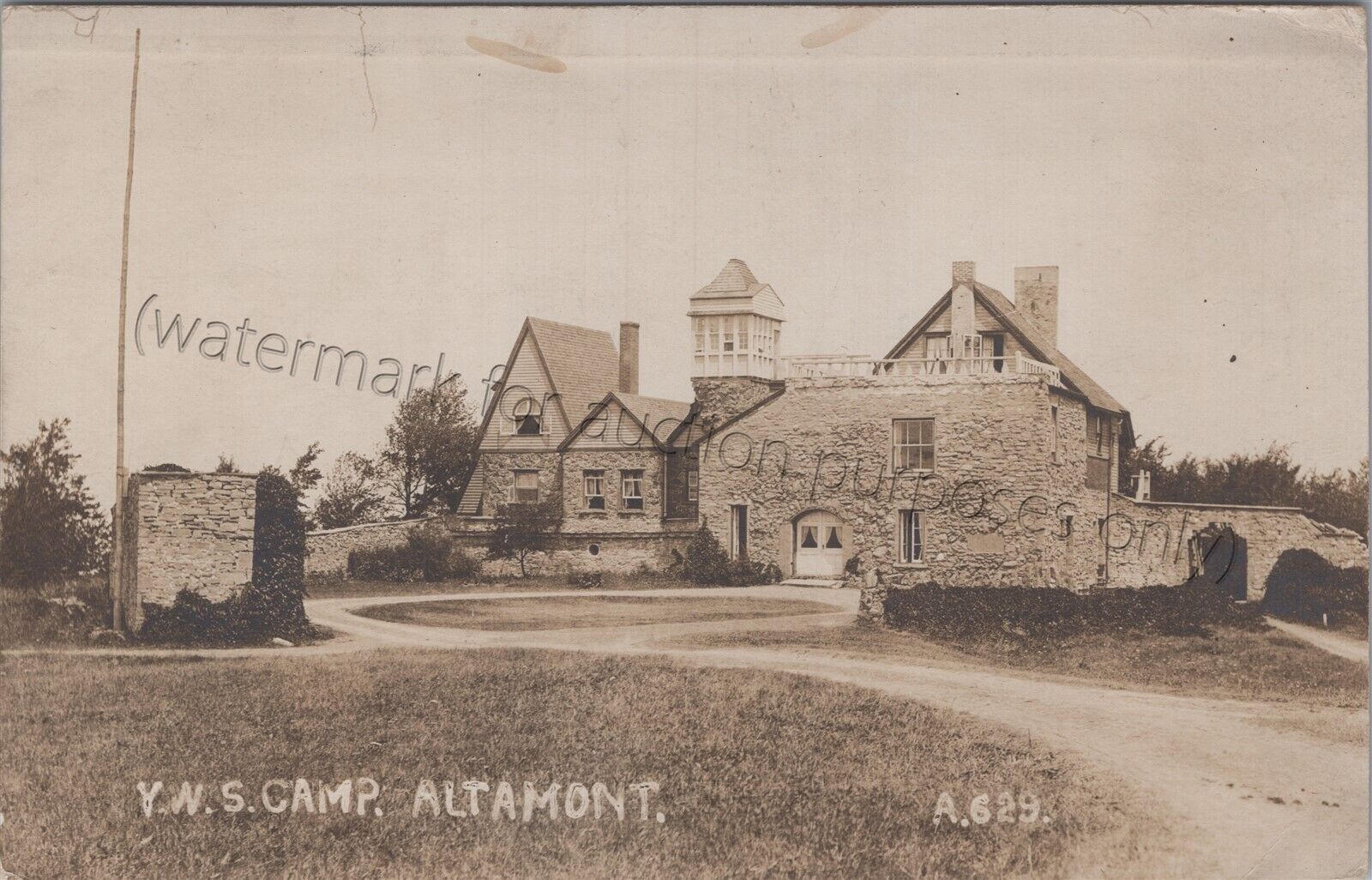 Altamont, NY: RPPC YWS Camp 1911 - Albany County, New York Real Photo Postcard