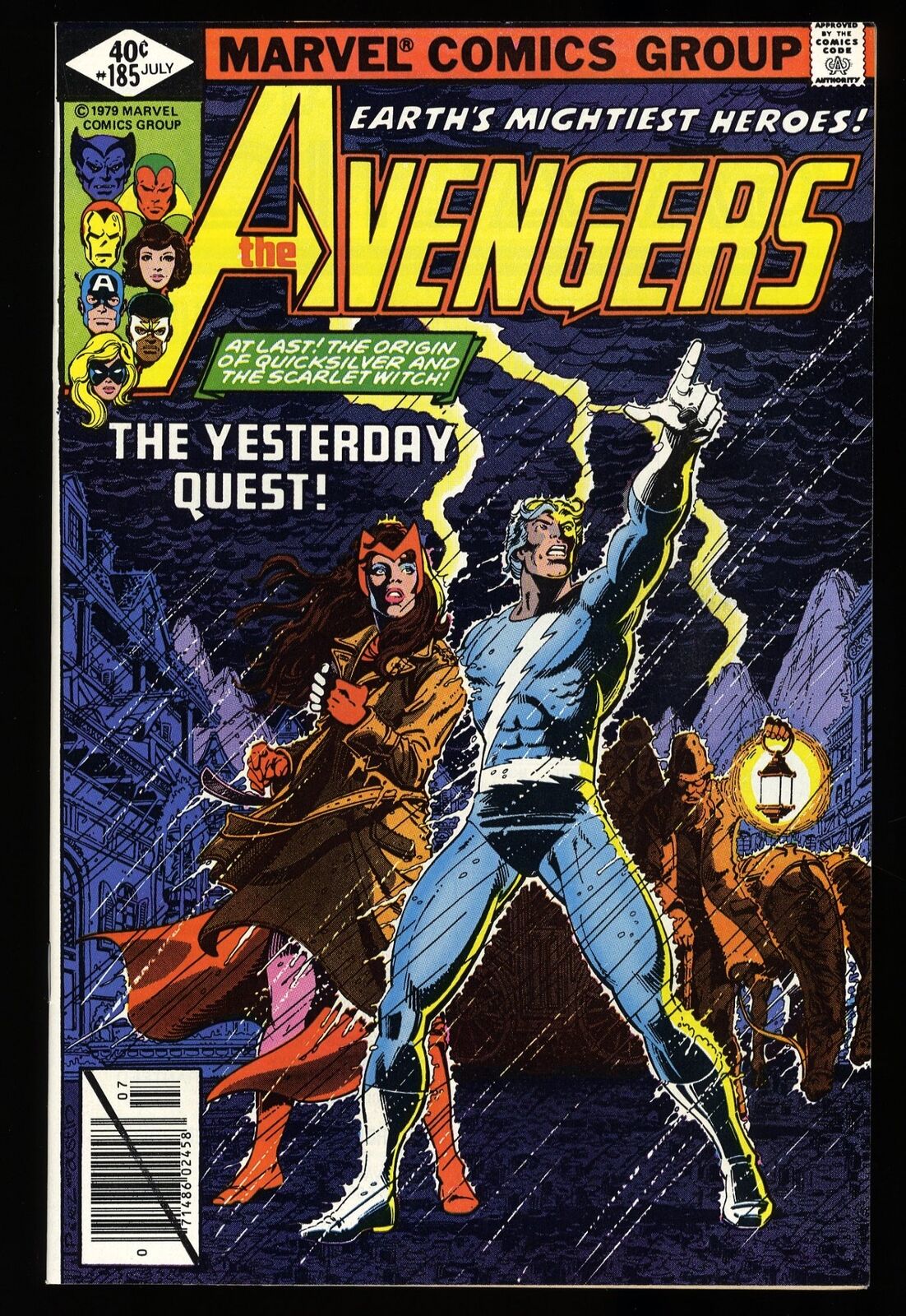 Avengers #185 NM+ 9.6 Origin of Quicksilver and Scarlet Witch Marvel 1979
