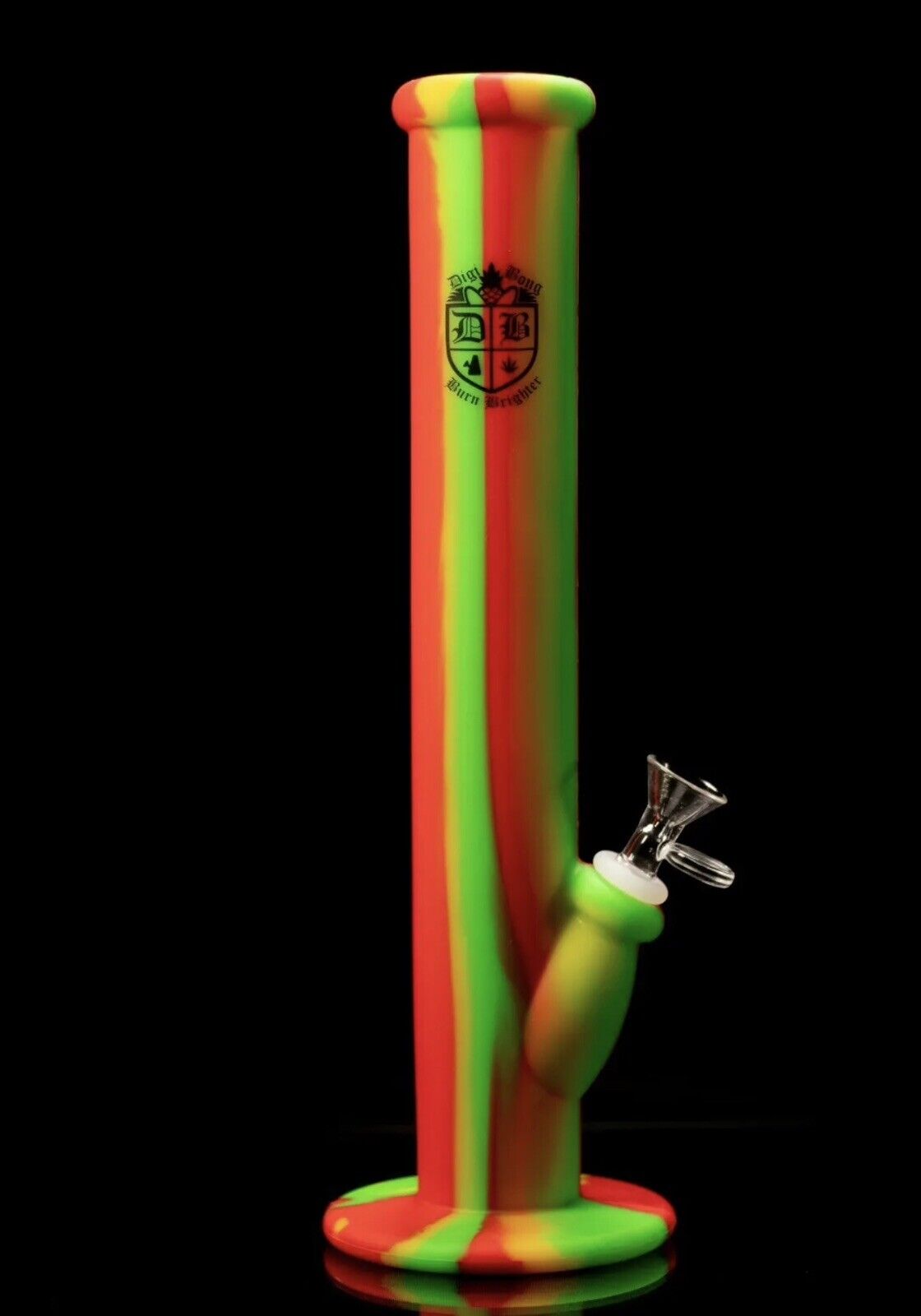 14 INCH Unbreakable Silicone Bong Water Pipe Tobacco | 14mm | Rasta