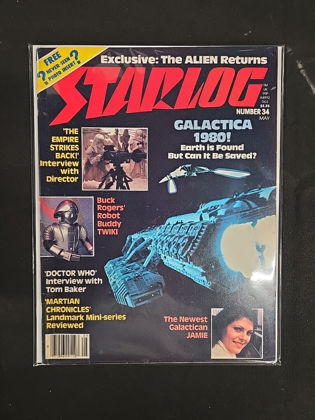 Starlog Magazine #34 May 1980 Battlestar Galactica Doctor Who Buck Rogers