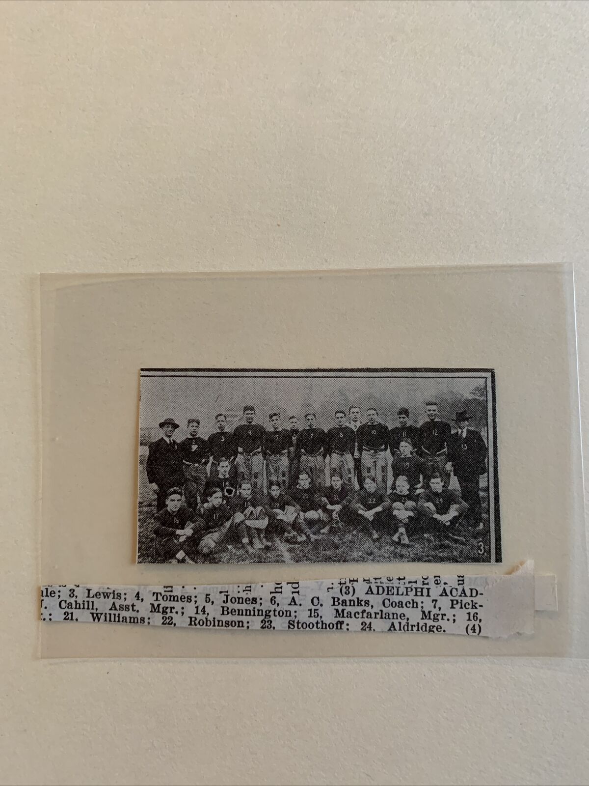 Adelphi Academy Brooklyn NY New York 1920 Football Small Team Picture