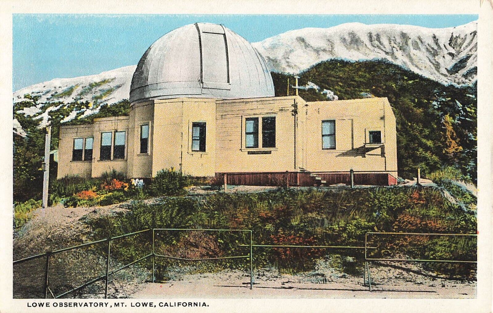 Postcard Lowe Observatory, Mt. Lowe, California